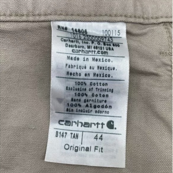 Carhartt Relaxed Fit Tan Canvas Work Shorts Size 44 NWOT MSRP $44.99  - Picture 4 of 4